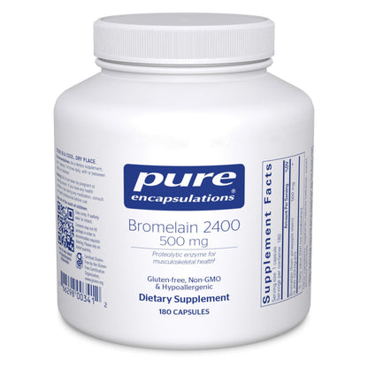 Pure Encapsulations Bromelain 2400 500 mg – Digestive & Joint Support, Vegan, 180 Capsules