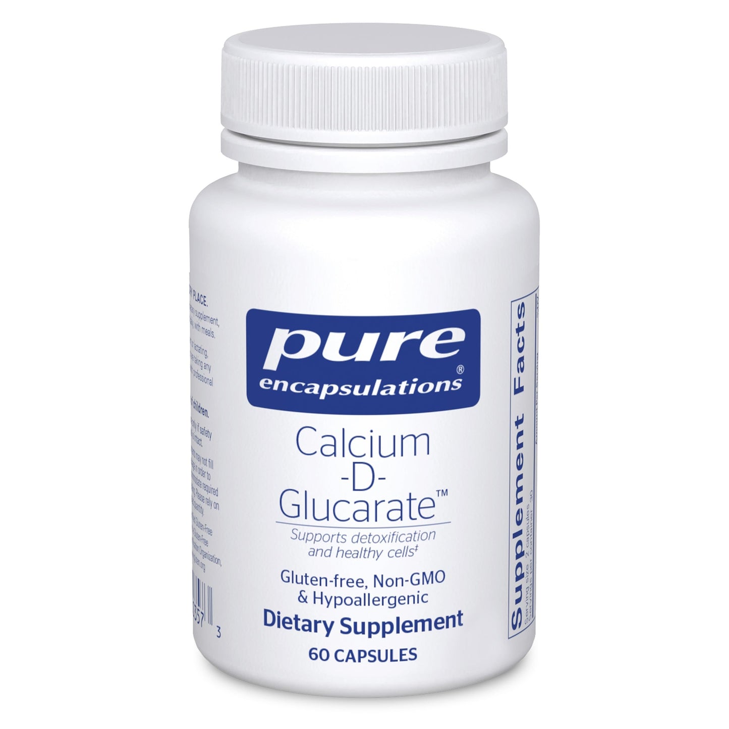 Pure Encapsulations Calcium-D-Glucarate | Cellular Health Support for Liver, Lungs, Breast & Colon | 60 Capsules