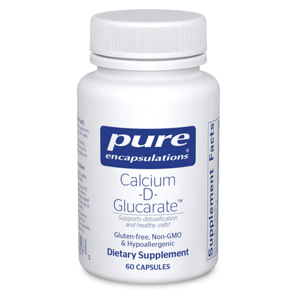 Pure Encapsulations Calcium-D-Glucarate | Cellular Health Support for Liver, Lungs, Breast & Colon | 60 Capsules