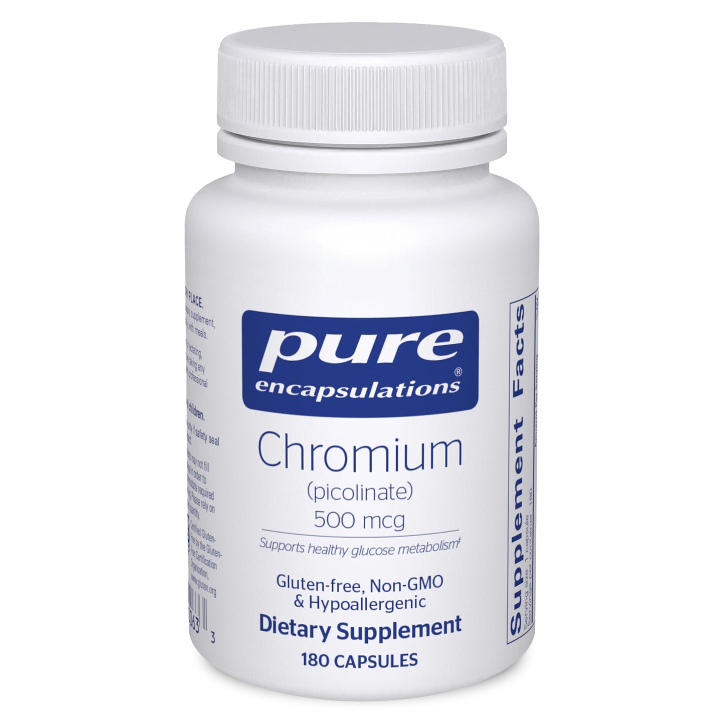 Pure Encapsulations Chromium (Picolinate) 500 mcg – Superior Absorption, Vegan & Gluten Free