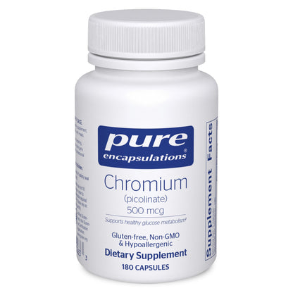 Pure Encapsulations Chromium (Picolinate) 500 mcg – Superior Absorption, Vegan & Gluten Free