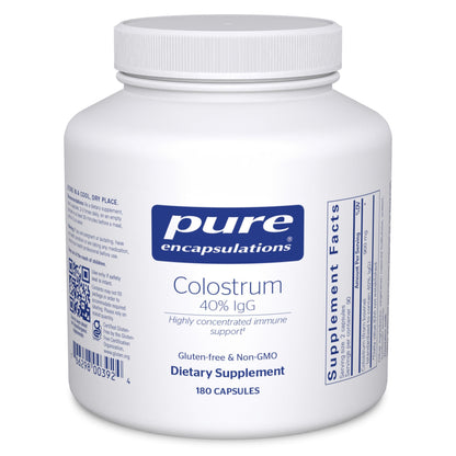 Pure Encapsulations Colostrum 40% IgG | Immune Support Supplement, 180 Capsules