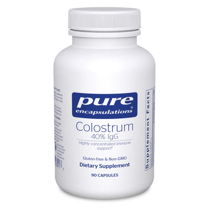 Pure Encapsulations Colostrum | 40% IgG Immune Support | 90 Capsules