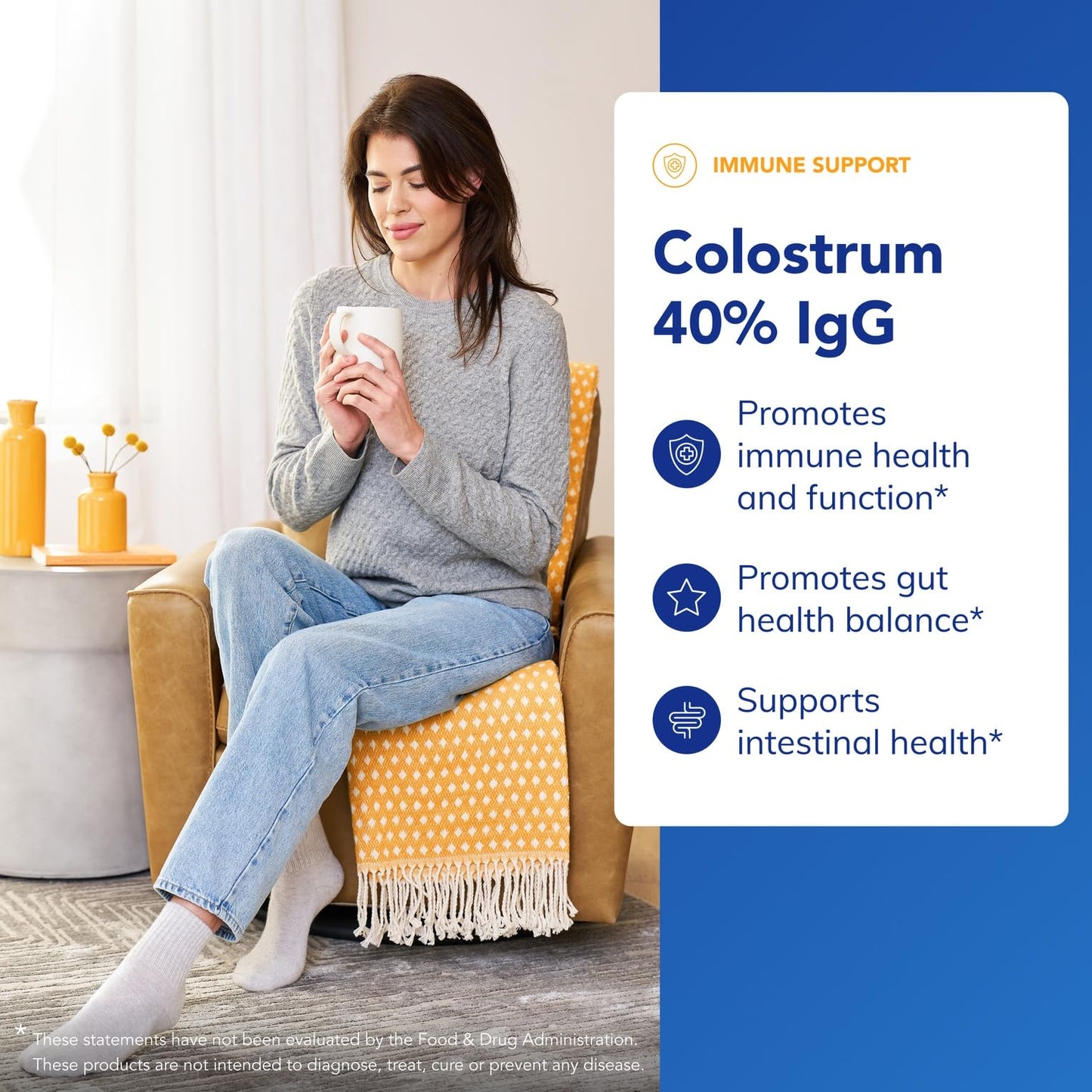 Pure Encapsulations Colostrum | 40% IgG Immune Support | 90 Capsules