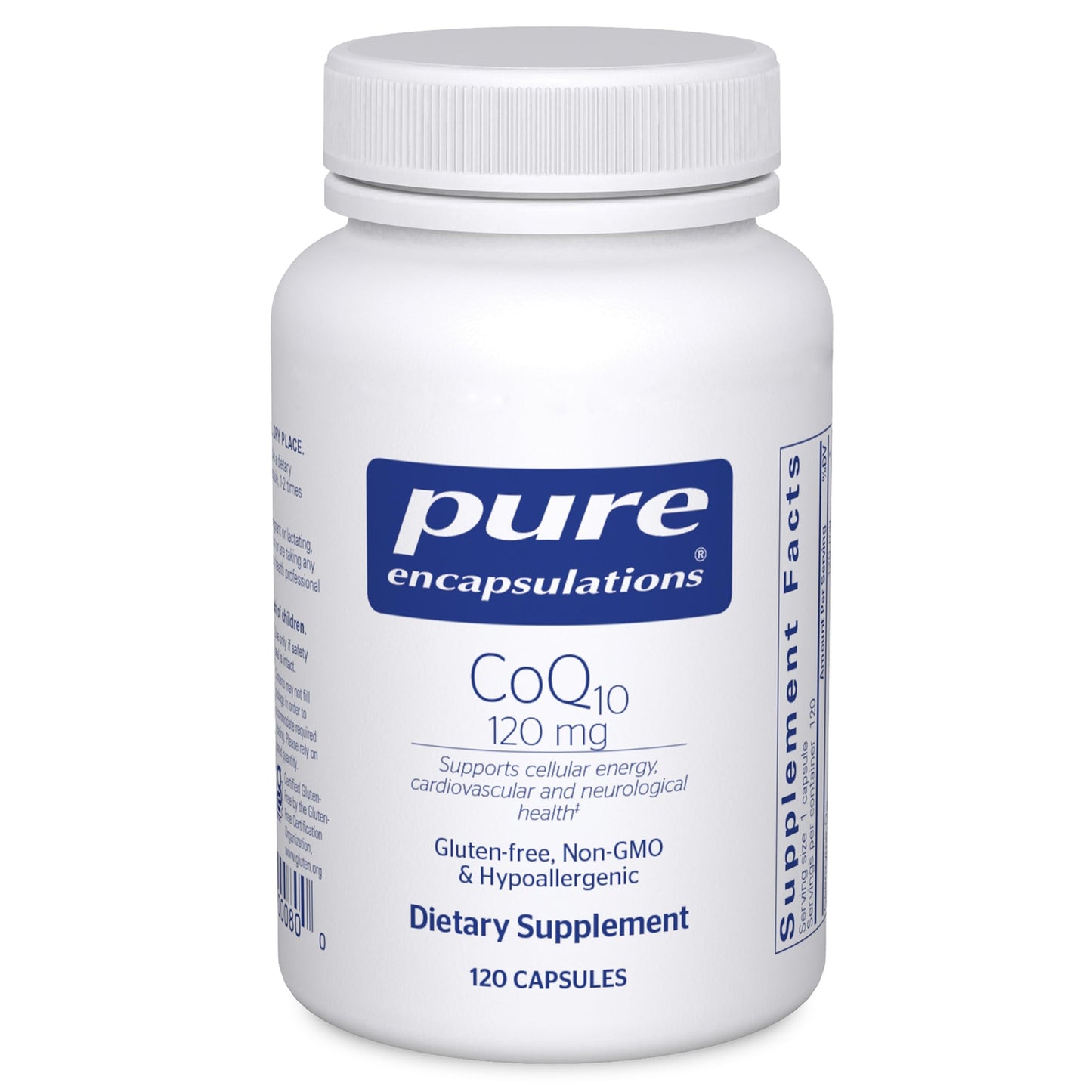 Pure Encapsulations CoQ10 120 mg | Coenzyme Q10 Supplement for Heart Health & Cellular Energy
