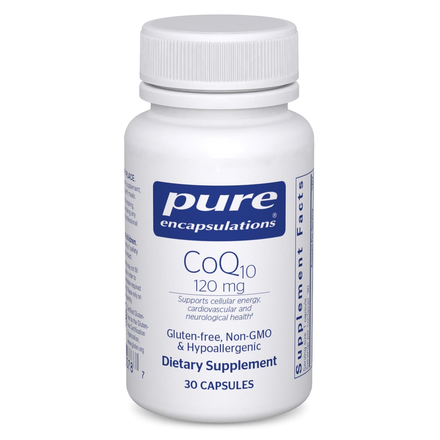 Pure Encapsulations CoQ10 120 mg – Coenzyme Q10 for Heart Health, Energy & Antioxidant Support, 30 Capsules