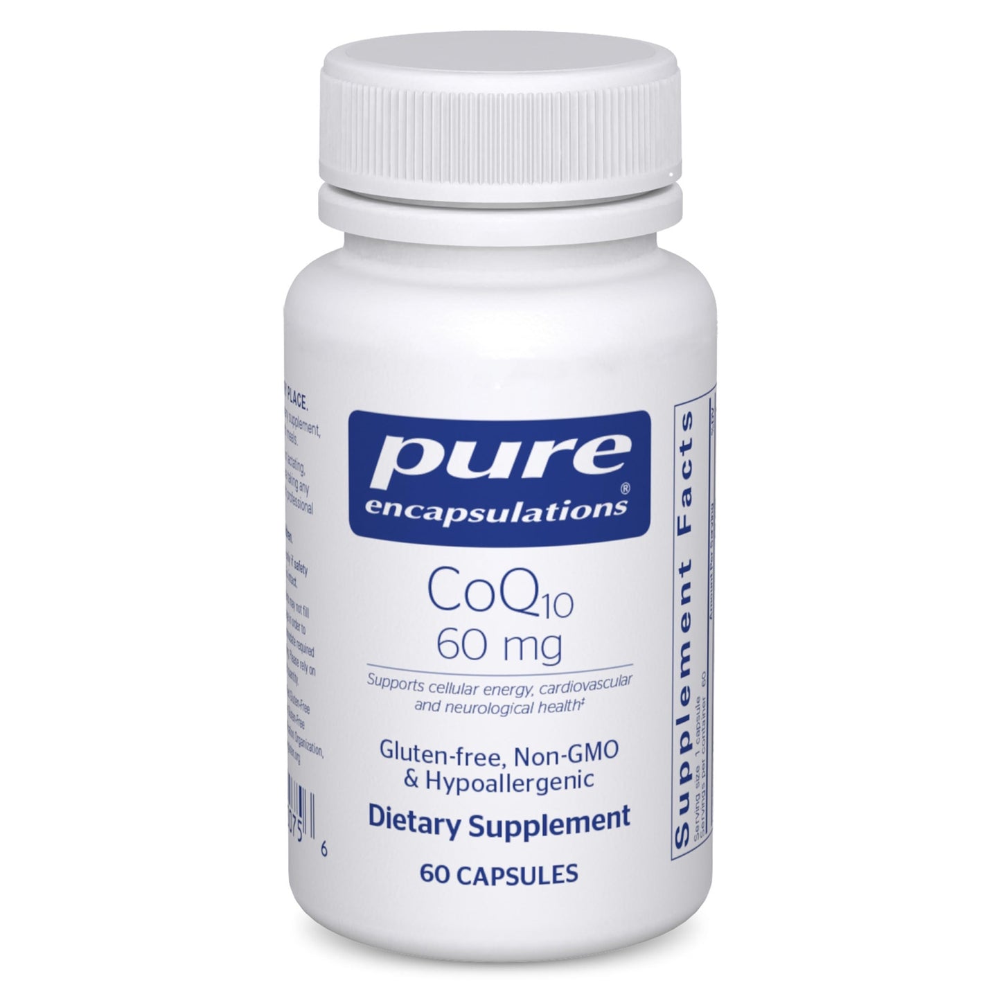 Pure Encapsulations CoQ10 60 mg Capsules – Energy, Brain & Cardiovascular Support