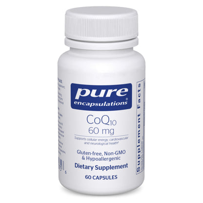 Pure Encapsulations CoQ10 60 mg Capsules – Energy, Brain & Cardiovascular Support