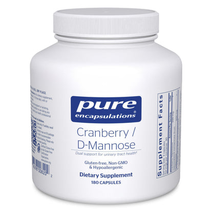 Pure Encapsulations Cranberry D-Mannose – Urinary Tract Health Support – 180 Capsules