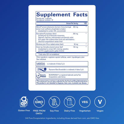 Pure Encapsulations CurcumaSorb Mind | Cognitive Support & Antioxidant Formula | 60 Capsules