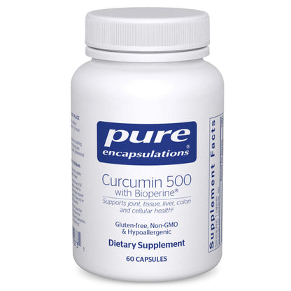 Pure Encapsulations Curcumin 500 with Bioperine | Antioxidant & Detox Support - 60 Capsules