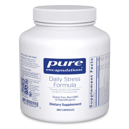 Pure Encapsulations Daily Stress Formula - Relaxation & Cognitive Support, 180 Capsules
