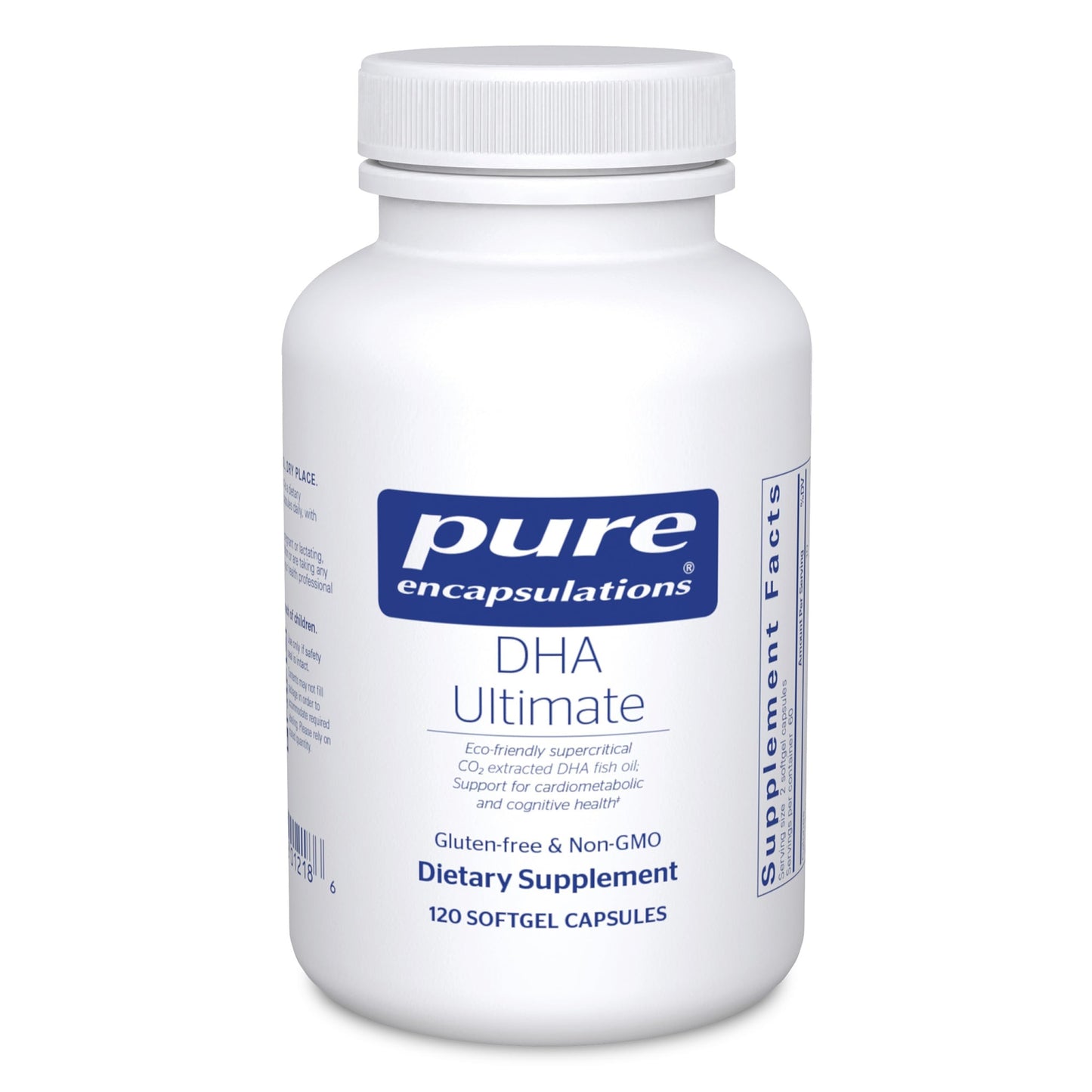 Pure Encapsulations DHA Ultimate | Eco-Friendly CO2 DHA Fish Oil Concentrate | 120 Softgel Capsules