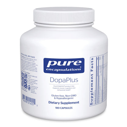 Pure Encapsulations DopaPlus — Supports Dopamine Production for Daily Brain Function* | Folate, B6 & L-5-MTHF | Non-GMO & Vegan - 180 Capsules