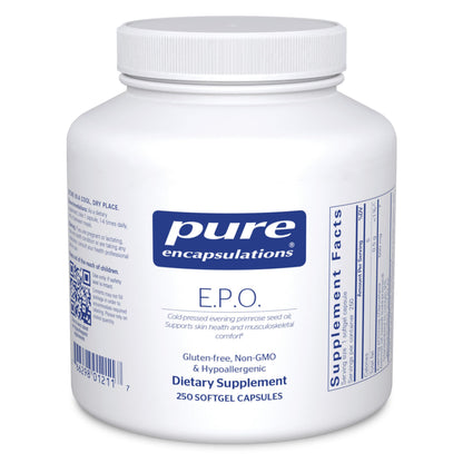 Pure Encapsulations E.P.O. (Evening Primrose Oil) – Hypoallergenic 9% GLA, 250 Softgels