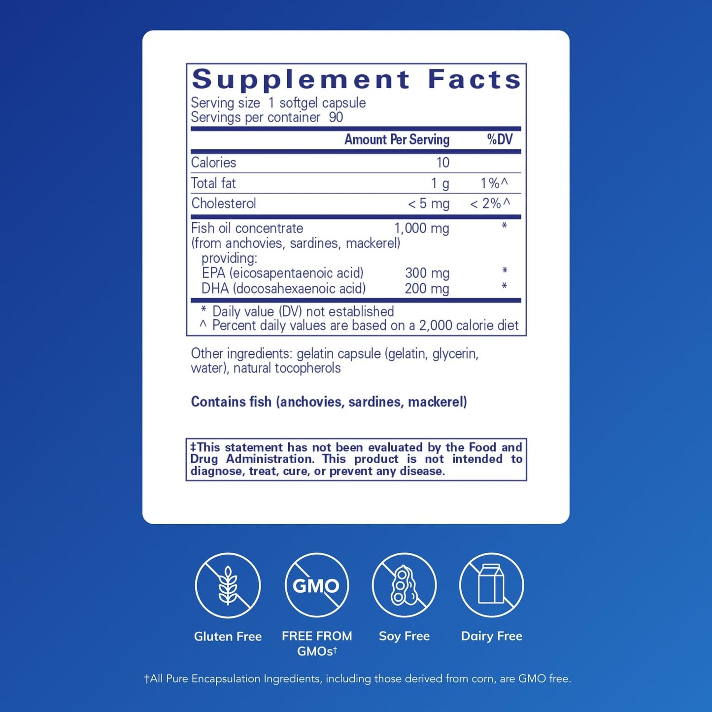 Pure Encapsulations EPA/DHA Essentials – Premium Omega-3 Softgels for Heart & Wellness