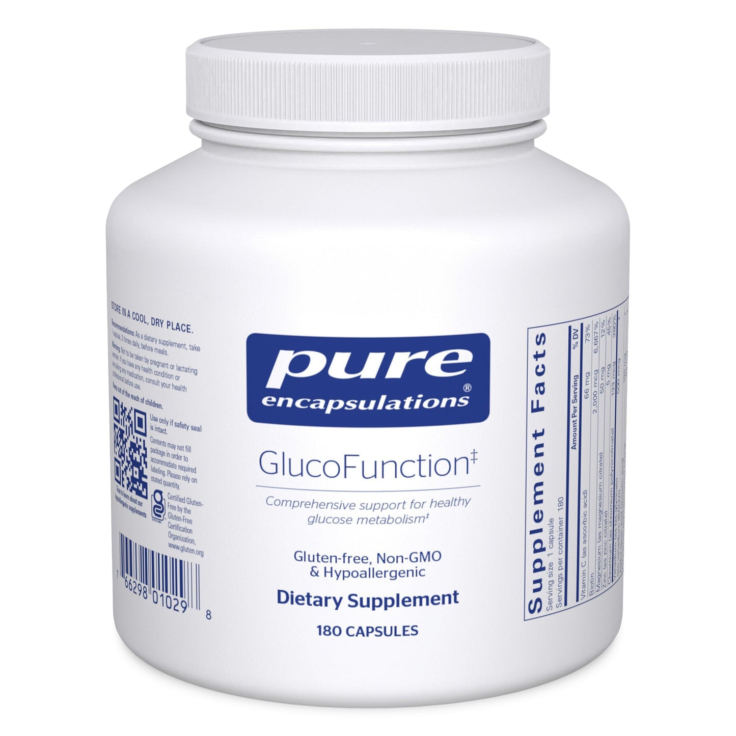 Pure Encapsulations GlucoFunction | Healthy Carbohydrate Metabolism Support | 180 Capsules