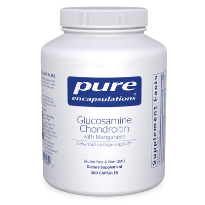 Pure Encapsulations Glucosamine Chondroitin with Manganese – Joint Support, Cartilage Health & Mobility | 360 Capsules