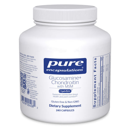 Pure Encapsulations Glucosamine Chondroitin with MSM – Joint Health & Cartilage Support, Gluten-Free & Non-GMO, 240 Capsules
