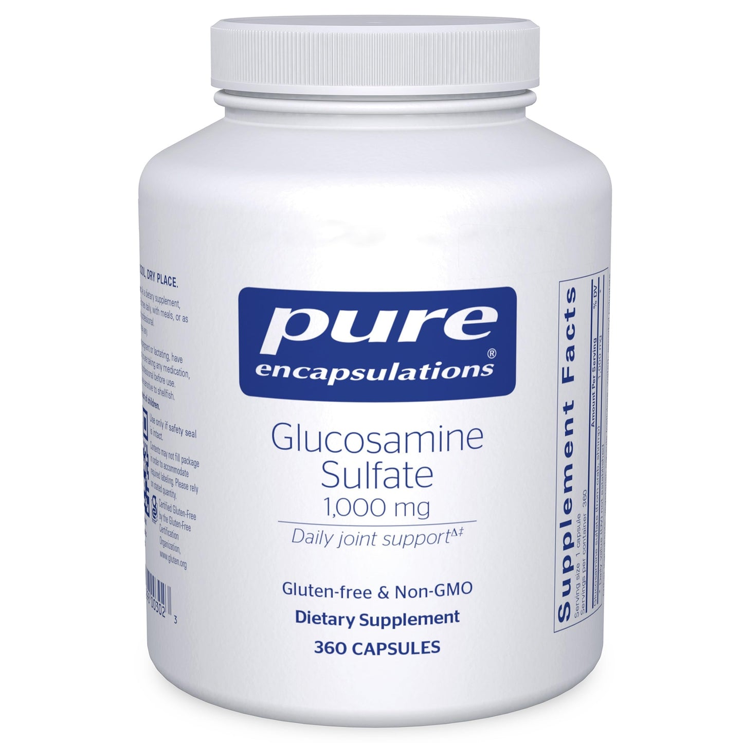 Pure Encapsulations Glucosamine Sulfate 1,000 mg | Joint Support, Cartilage Health & Connective Tissue | 360 Capsules