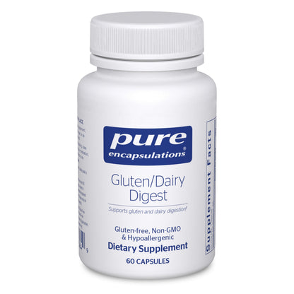 Pure Encapsulations Gluten/Dairy Digest — Enzyme Blend for Gluten & Dairy Digestion | 60 Capsules