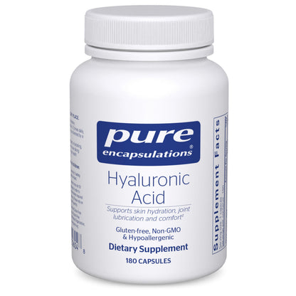 Pure Encapsulations Hyaluronic Acid - Skin Hydration & Joint Support | Gluten Free, Vegan, Non-GMO | 180 Capsules
