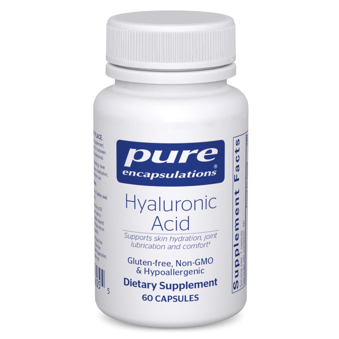 Pure Encapsulations Hyaluronic Acid - Skin Hydration & Joint Health | Gluten Free, Vegan & Non-GMO | 60 Capsules