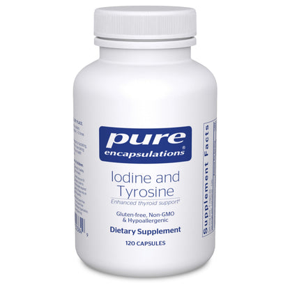 Pure Encapsulations Iodine and Tyrosine | Hypoallergenic Supplement for Enhanced Thyroid Support | 120 Capsules