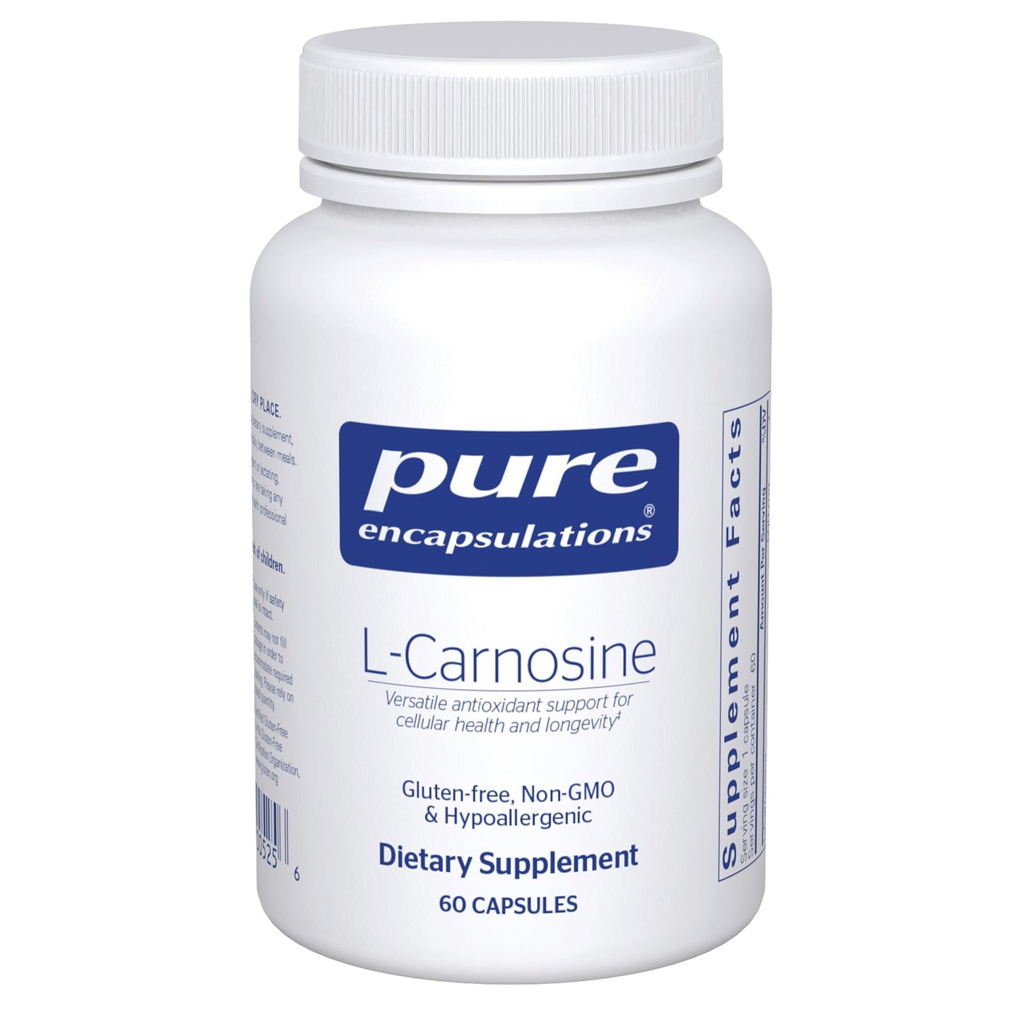 Pure Encapsulations L-Carnosine | Amino Acid Support for Joints, Brain & Heart Health | 60 Capsules