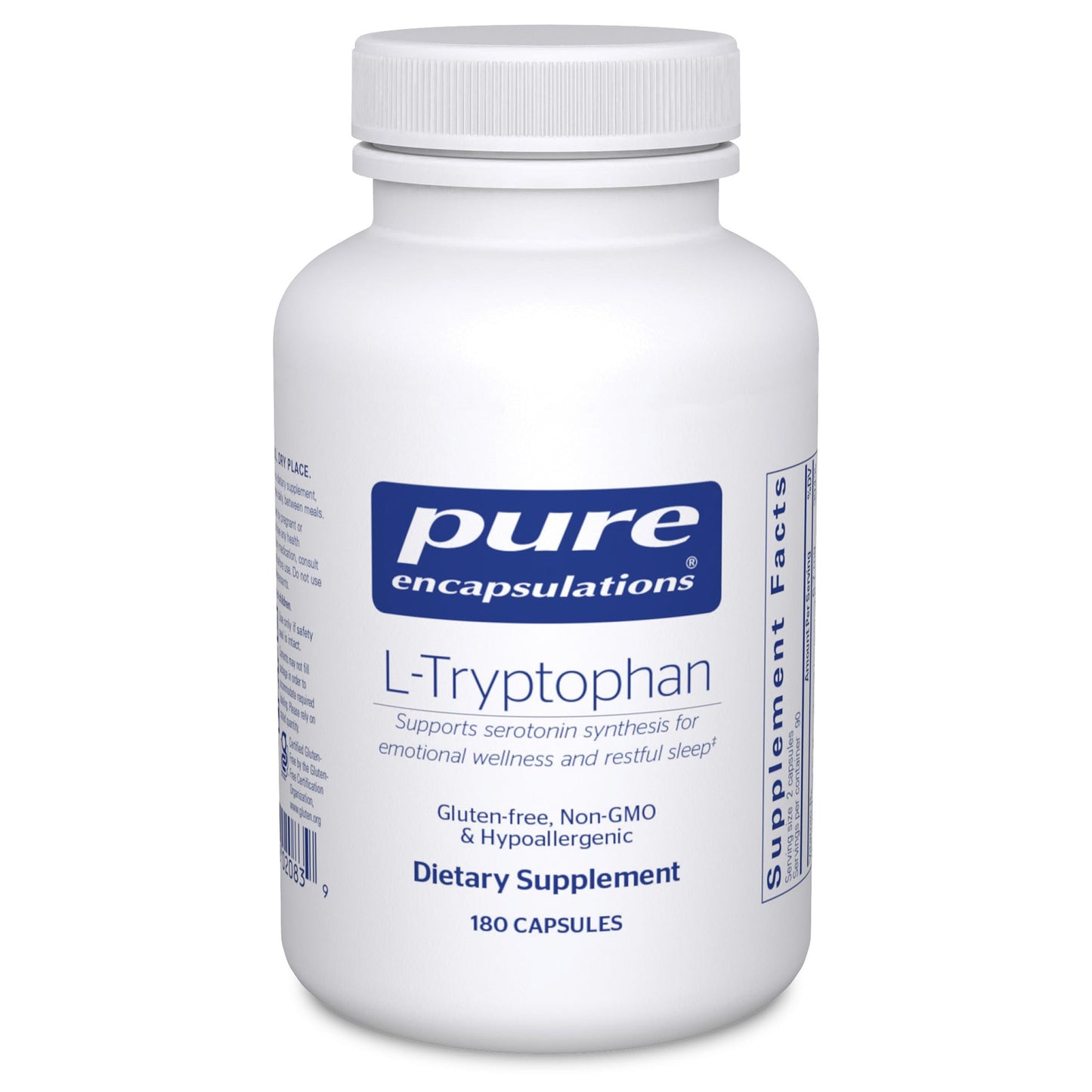 Pure Encapsulations L-Tryptophan | Sleep & Relaxation Support, 180 Capsules