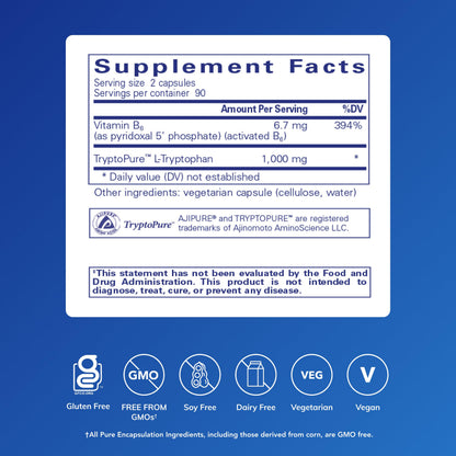 Pure Encapsulations L-Tryptophan | Sleep & Relaxation Support, 180 Capsules