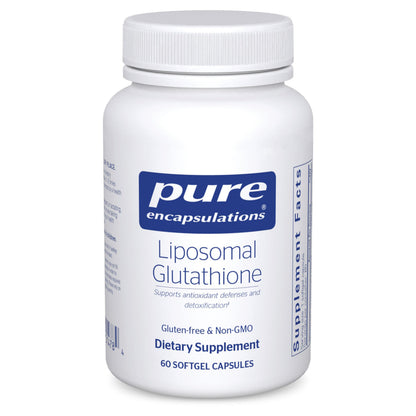 Pure Encapsulations Liposomal Glutathione – Immune Support & Liver Detox* | Setria Glutathione, Non-GMO, 60 Softgels