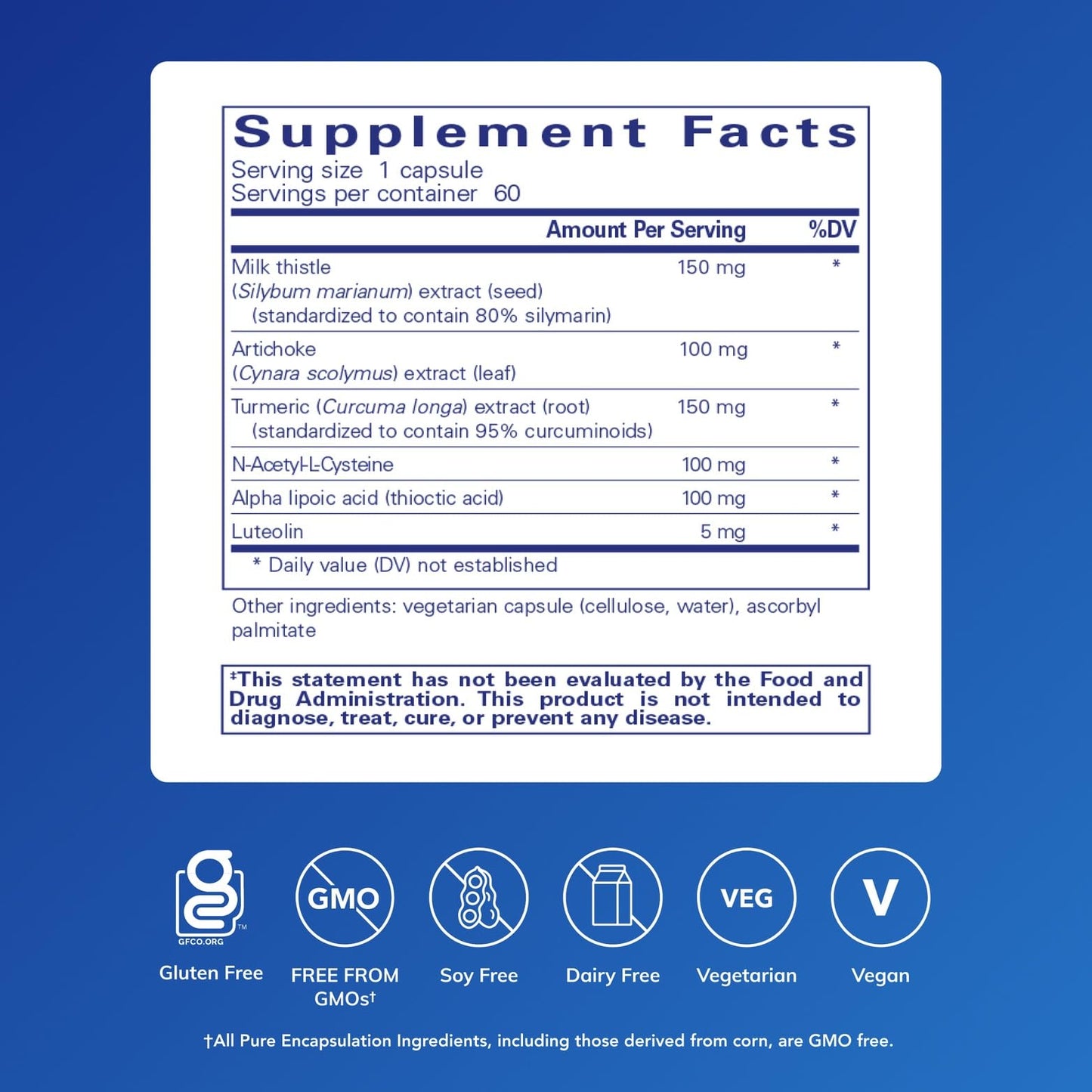 Pure Encapsulations LVR Formula | Hypoallergenic Liver Support with NAC & Antioxidants | 60 Capsules