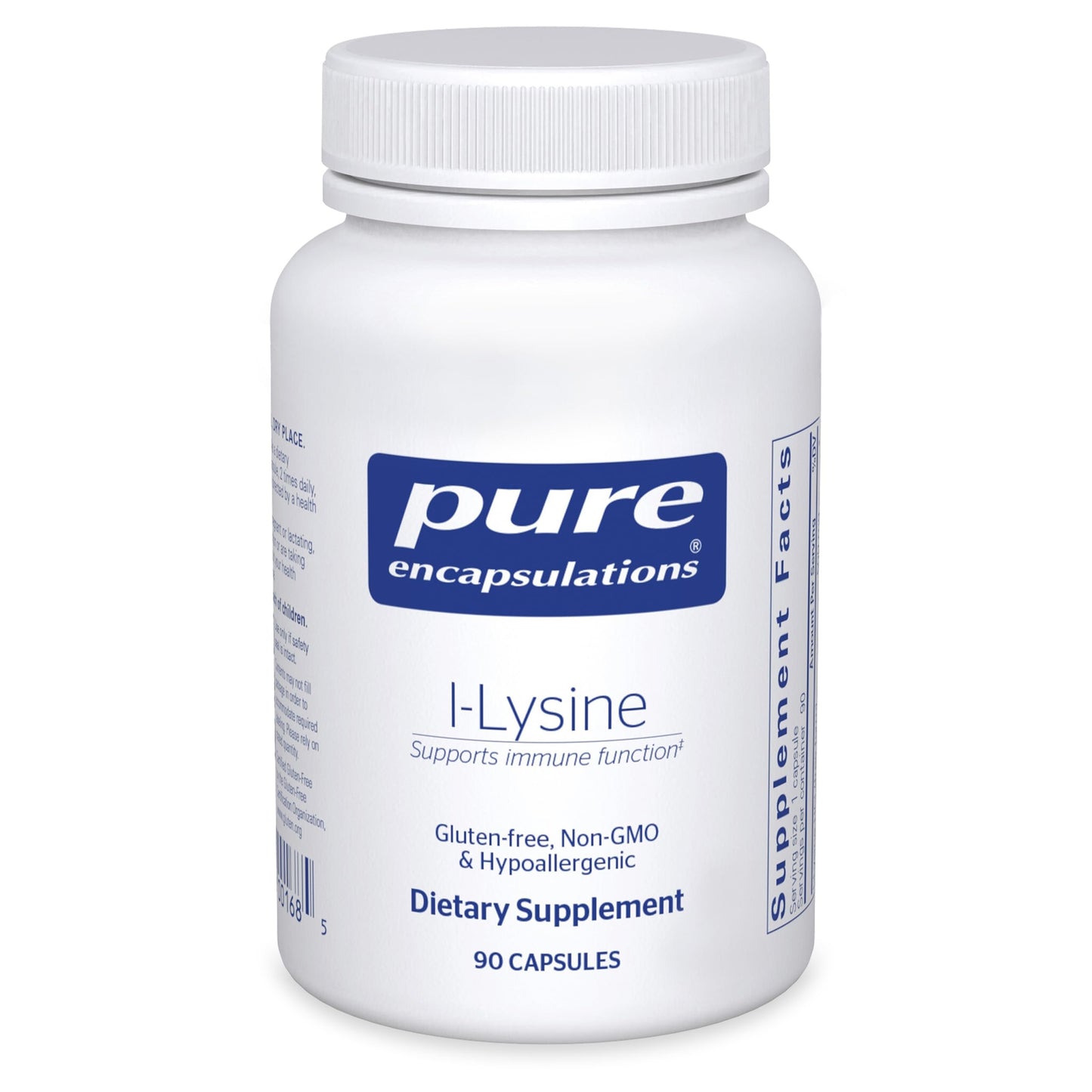 Pure Encapsulations L-Lysine - Essential Amino Acid for Immune Support & Gum/Lip Health* | 90 Capsules