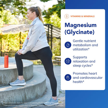 Pure Encapsulations Magnesium Glycinate — Stress, Sleep & Heart Health Support, 360 Capsules