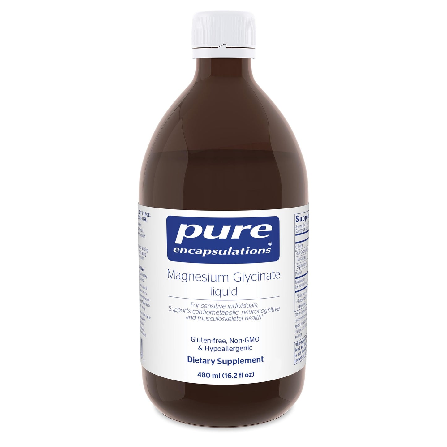 Pure Encapsulations Magnesium Glycinate Liquid – Supports Bone Health & Heart Health* – Vegan, Gluten Free & Non-GMO – 16.2 fl oz