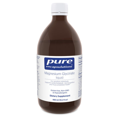 Pure Encapsulations Magnesium Glycinate Liquid – Supports Bone Health & Heart Health* – Vegan, Gluten Free & Non-GMO – 16.2 fl oz