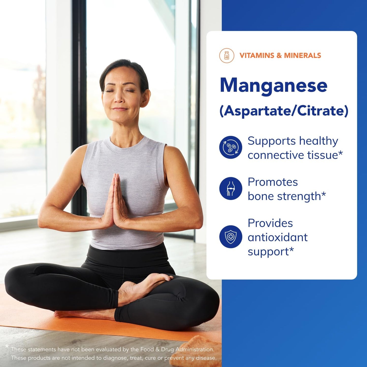 Pure Encapsulations Manganese (Aspartate/Citrate) – Hypoallergenic Trace Mineral for Connective Tissue & Bones | 60 Capsules