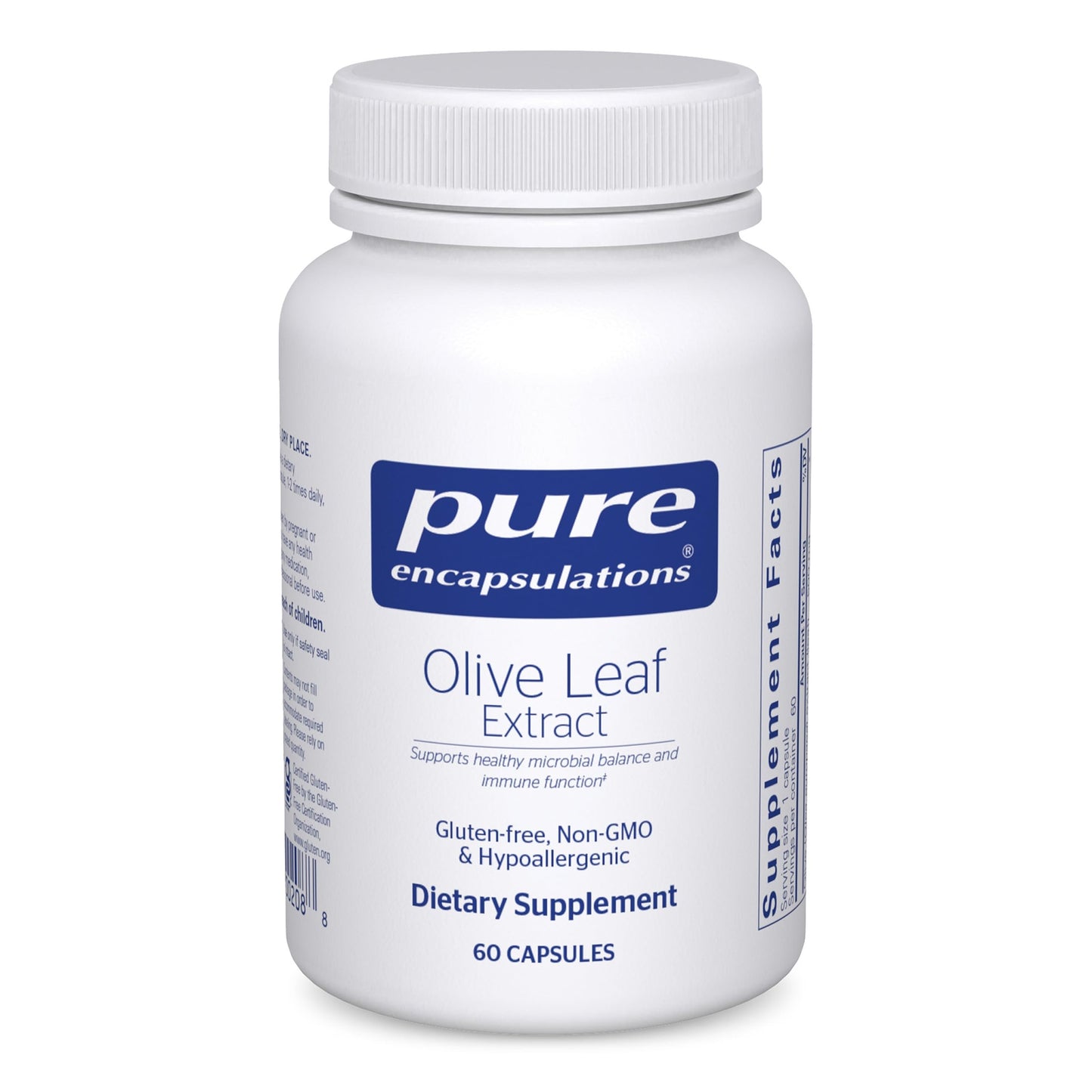 Pure Encapsulations Olive Leaf Extract – Hypoallergenic Immune Support, 60 Capsules