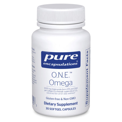 Pure Encapsulations O.N.E. Omega – All-in-One Fish Oil with EPA & DHA, 30 Softgel Capsules