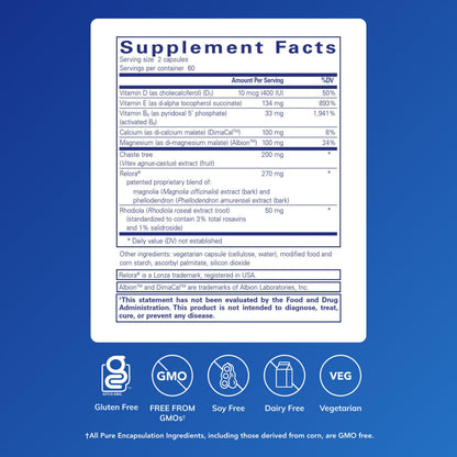 Pure Encapsulations PMS Essentials – Hypoallergenic Menstrual Support (120 Capsules)