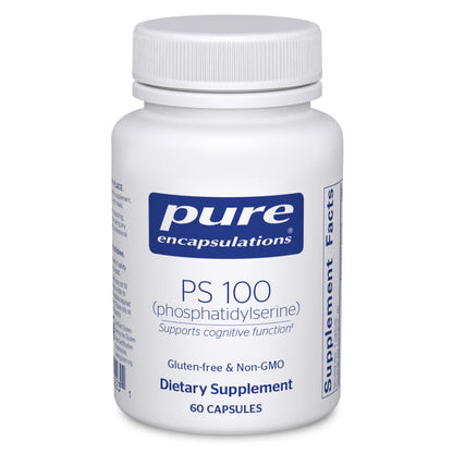 Pure Encapsulations PS 100 | Phosphatidylserine for Brain & Memory Support | 60 Capsules