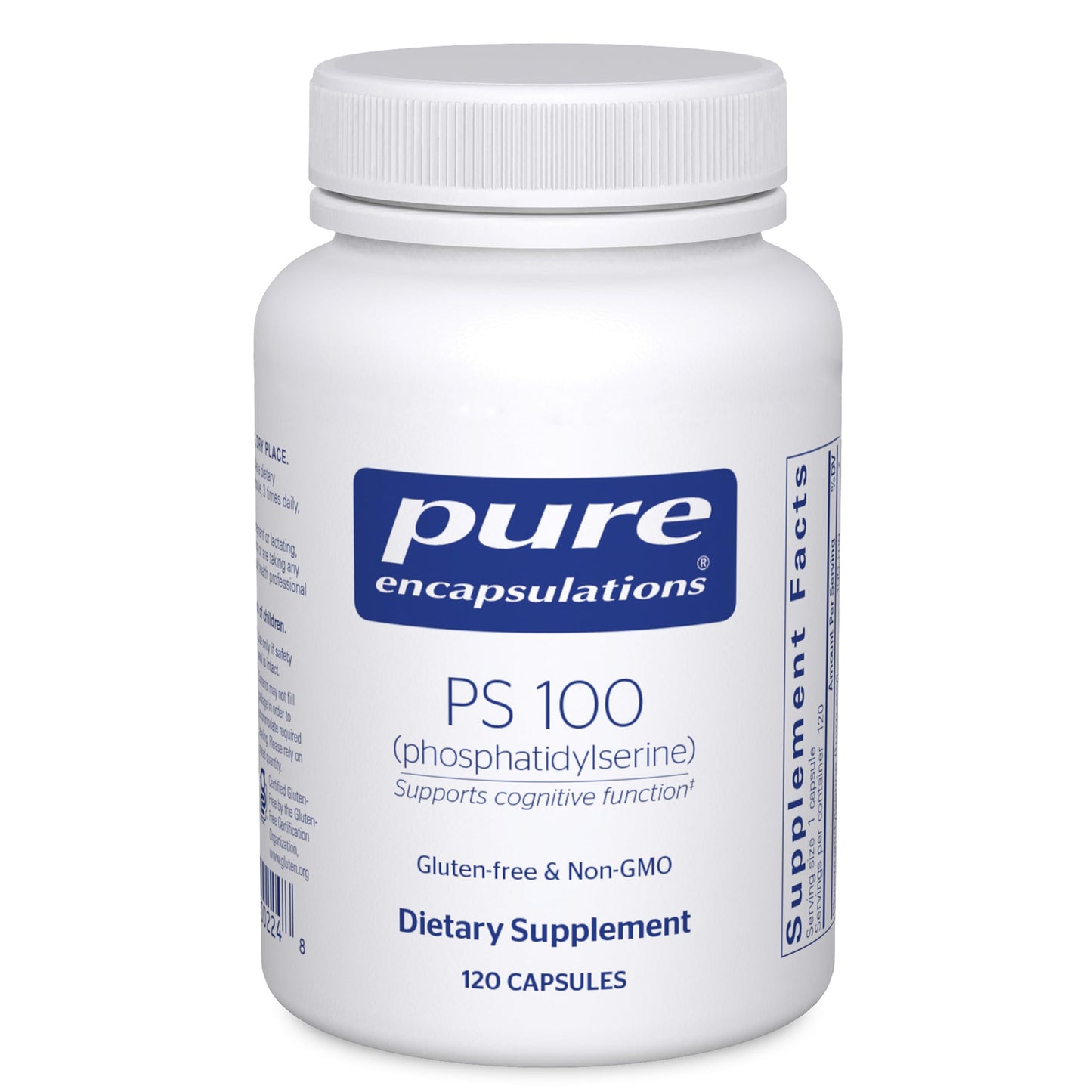 Pure Encapsulations PS 100 | Phosphatidylserine Brain Support Supplement | 120 Capsules
