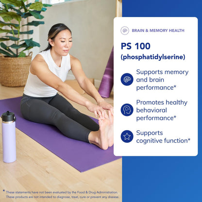 Pure Encapsulations PS 100 | Phosphatidylserine for Brain & Memory Support | 60 Capsules