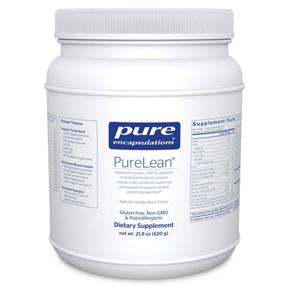 Pure Encapsulations PureLean Protein | Multivitamin/Mineral Complex, Omega-3 Fatty Acids & Superfruit Antioxidants | 21.8 oz Natural Vanilla Bean Flavor
