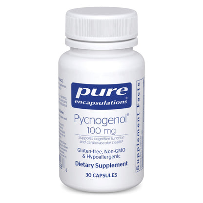 Pure Encapsulations Pycnogenol 100 mg | Hypoallergenic Vascular Health & Antioxidant Support | 30 Capsules