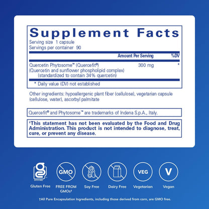 Pure Encapsulations Quercetin UltraSorb | Enhanced-Absorption Quercetin for Cellular, Immune, and Cardiovascular Support | 90 Capsules