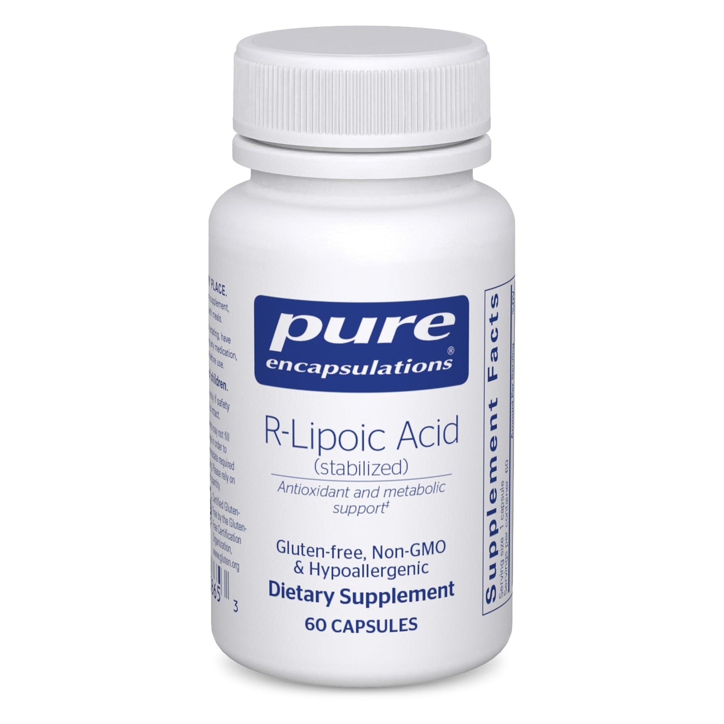 Pure Encapsulations R-Lipoic Acid (Stabilized) – Hypoallergenic Antioxidant Support | 60 Capsules