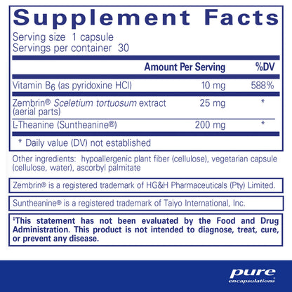 Pure Encapsulations Rapid Calm – Stress & Sleep Support with Zembrin & Suntheanine