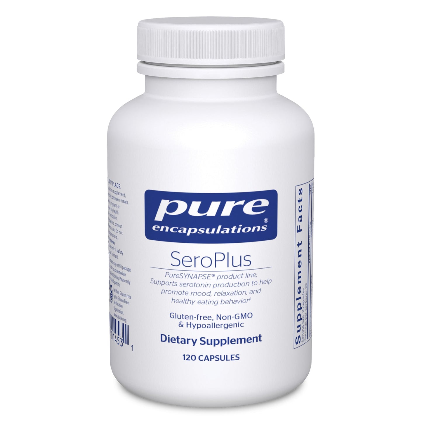 Pure Encapsulations SeroPlus | Hypoallergenic Serotonin Support for Calm, Balanced Mood | 120 Capsules
